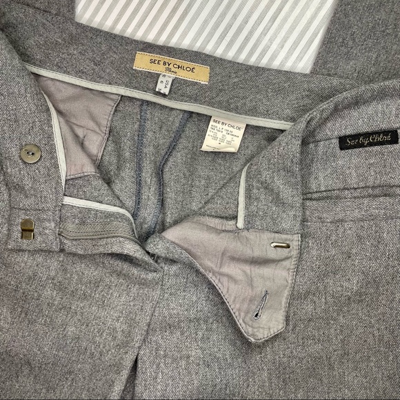 EUC! See By Chloe Gray Wide Leg Pants - Picture 4 of 4